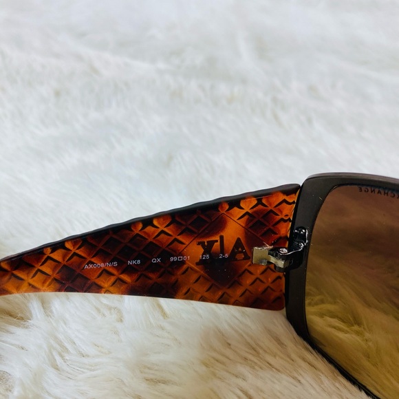 Armani Exchange Tortoise Shield Sunglasses Sleek Design - Picture 4 of 5